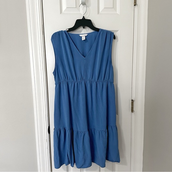 H&M Mama lightweight blue maternity dress, size XL - Picture 2 of 6